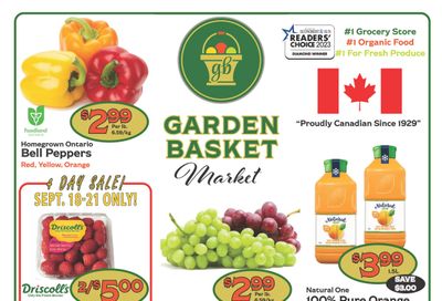 The Garden Basket Flyer September 18 to 24