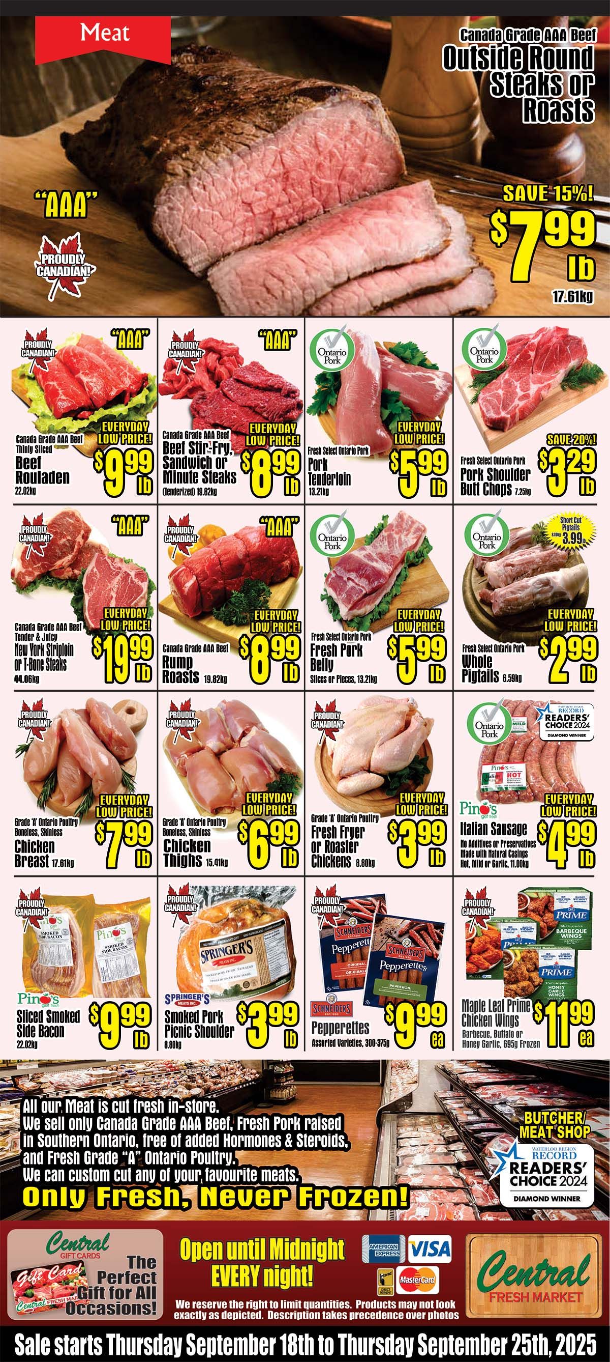 Central Fresh Market Flyer September 18 to 25