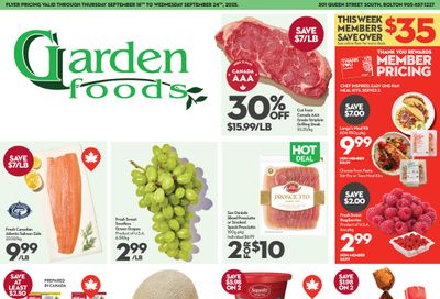 Garden Foods Flyer September 18 to 24