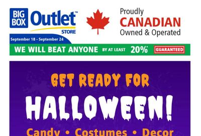 Big Box Outlet Store Flyer September 18 to 24