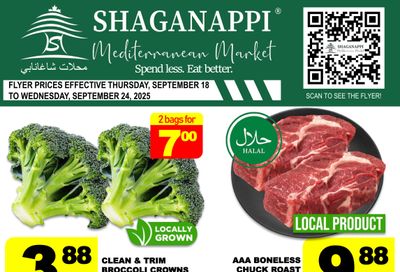 Shaganappi Mediterranean Market Flyer September 18 to 24
