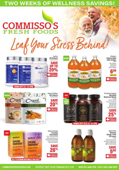 Commisso's Fresh Foods Wellness Flyer September 19 to October 2