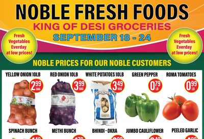 Noble Fresh Foods Flyer September 18 to 24