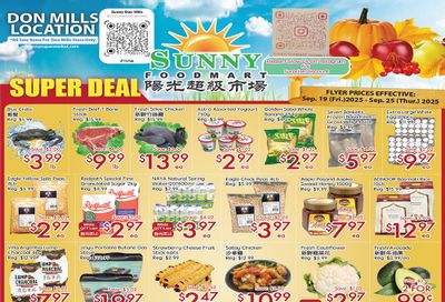 Sunny Foodmart (Don Mills) Flyer September 19 to 25