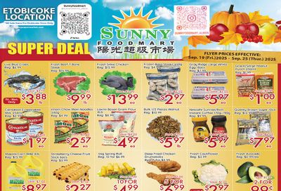 Sunny Foodmart (Etobicoke) Flyer September 19 to 25