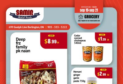 Samir Supermarket Flyer September 19 to 21