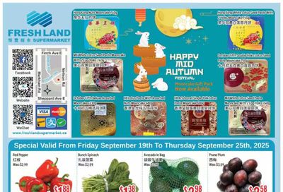 FreshLand Supermarket Flyer September 19 to 25