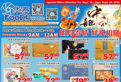 Foody World (Scarborough, ON) Flyer September 19 to 25