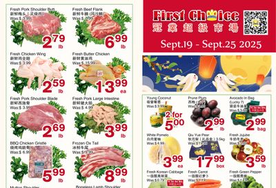 First Choice Supermarket Flyer September 19 to 25