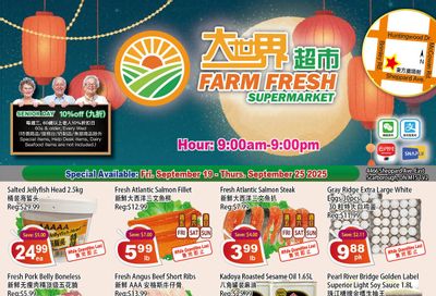 Farm Fresh Supermarket Flyer September 19 to 25