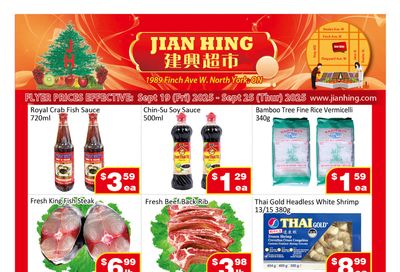 Jian Hing Supermarket (North York) Flyer September 19 to 25
