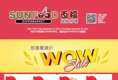 Sunfood Supermarket Flyer September 19 to 25