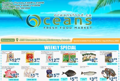 Oceans Fresh Food Market (Mississauga) Flyer September 19 to 25
