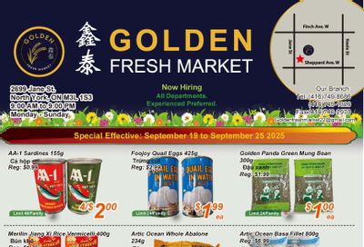 Golden Fresh Market Flyer September 19 to 25 Golden Fresh Market Flyer September 19 to 25
