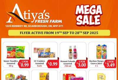 Atiya's Fresh Farm Flyer September 19 to 28