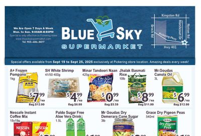 Blue Sky Supermarket (Pickering) Flyer September 19 to 25