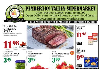 Pemberton Valley Supermarket Flyer September 21 to 27