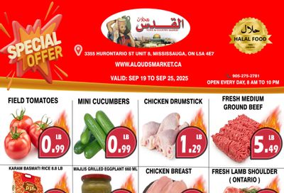 Al-Quds Supermarket Flyer September 19 to 25 Al-Quds Supermarket Flyer September 19 to 25