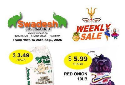 Swadesh Supermarket Flyer September 19 to 25