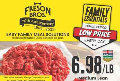 Freson Bros. Family Essentials Flyer September 26 to October 30