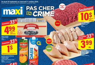 Maxi Flyer September 25 to October 1 Maxi Flyer September 25 to October 1