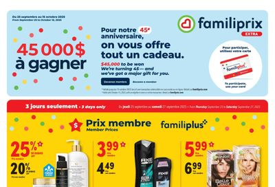 Familiprix Extra Flyer September 25 to October 1