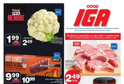 Coop IGA (QC) Flyer September 25 to October 1 Coop IGA (QC) Flyer September 25 to October 1