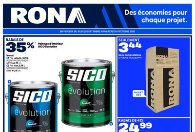 Rona & Rona+ (QC) Flyer September 25 to October 8