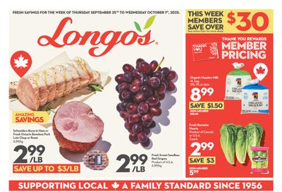 Longo's Flyer September 25 to October 1 Longo's Flyer September 25 to October 1