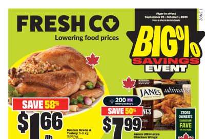FreshCo (West) Flyer September 25 to October 1