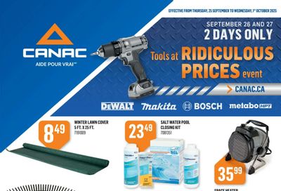 Canac Flyer September 25 to October 1
