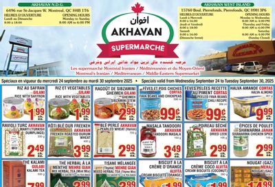 Akhavan Supermarche Flyer September 24 to 30