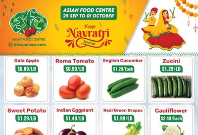 Asian Food Centre (Wanless Dr.) Flyer September 25 to October 1