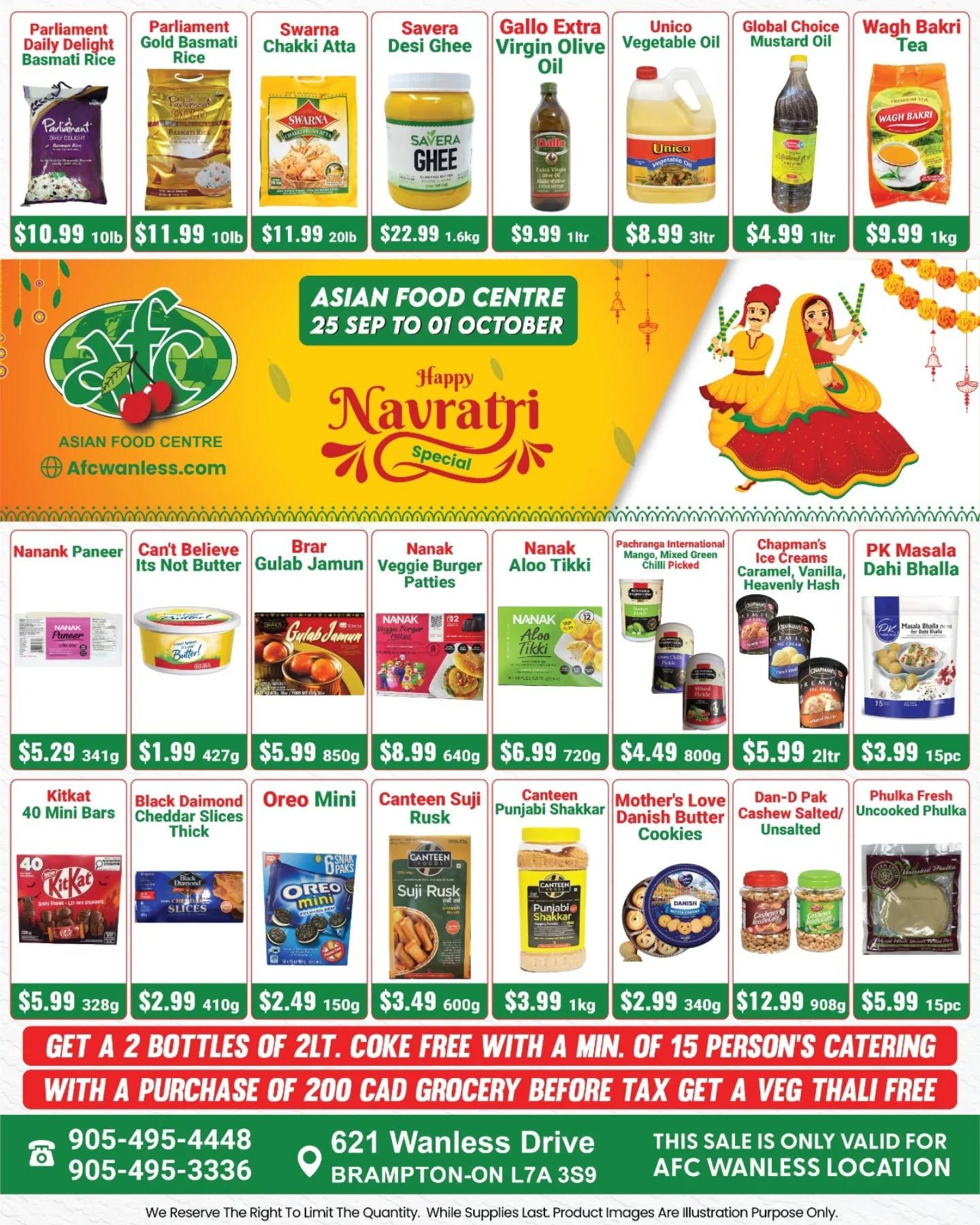 Asian Food Centre (Wanless Dr.) Flyer September 25 to October 1