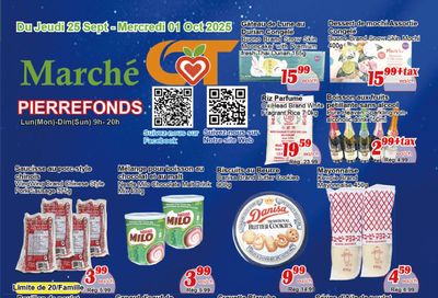 Marche C&T (Pierrefonds) Flyer September 25 to October 1