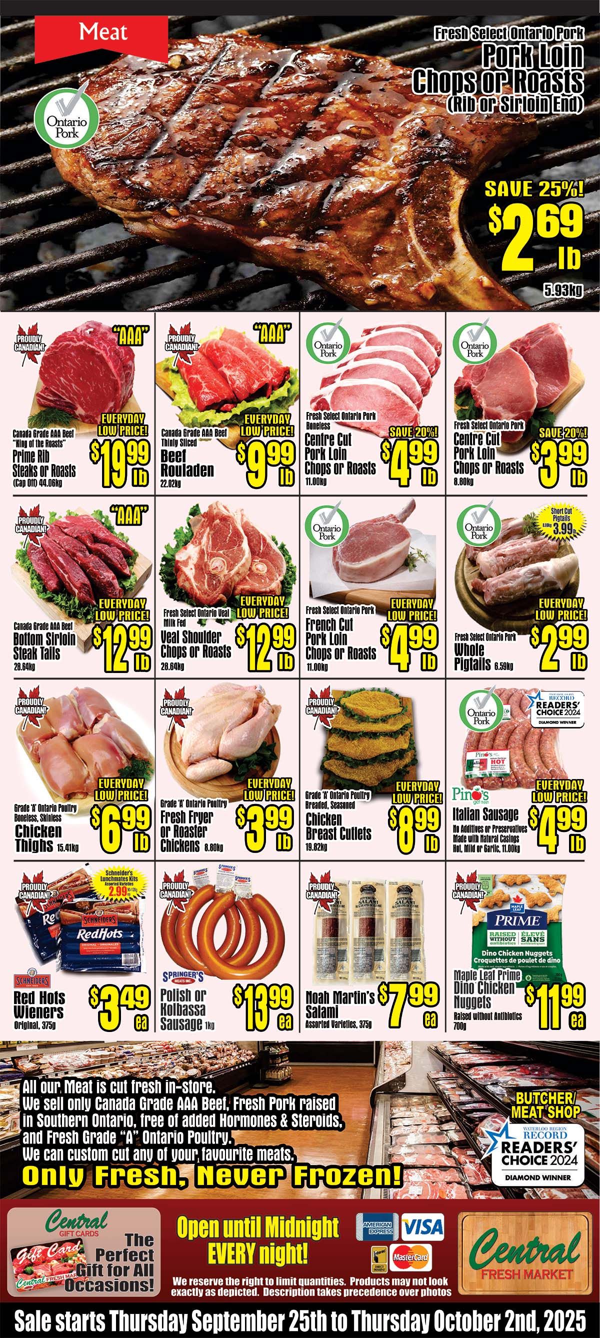 Central Fresh Market Flyer September 25 to October 2