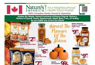Nature's Emporium Bi-Weekly Flyer September 25 to October 8 Nature's Emporium Bi-Weekly Flyer September 25 to October 8