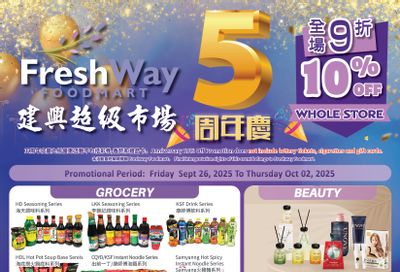 FreshWay Foodmart Flyer September 26 to October 2