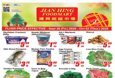 Jian Hing Foodmart (Scarborough) Flyer September 26 to October 2