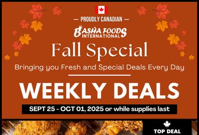 Basha Foods International Flyer September 25 to October 1 Basha Foods International Flyer September 25 to October 1