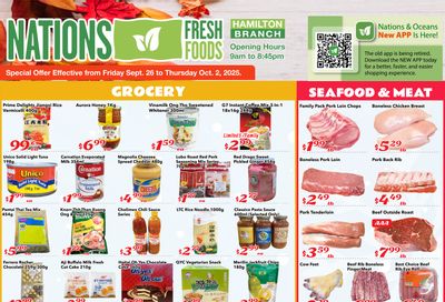 Nations Fresh Foods (Hamilton) Flyer September 26 to October 2