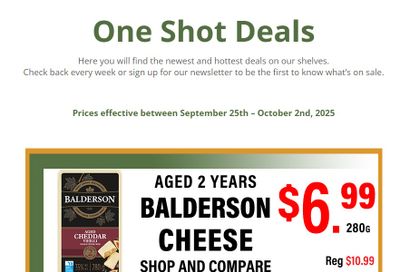 Country Traditions One-Shot Deals Flyer September 25 to October 2 Country Traditions One-Shot Deals Flyer September 25 to October 2