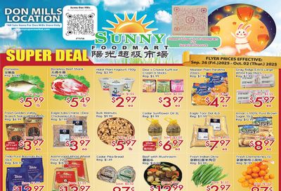Sunny Foodmart (Don Mills) Flyer September 26 to October 2