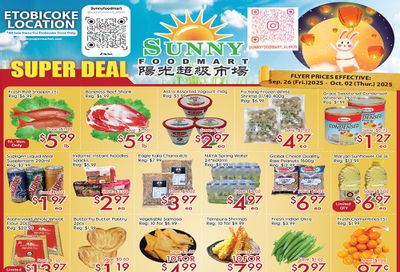 Sunny Foodmart (Etobicoke) Flyer September 26 to October 2