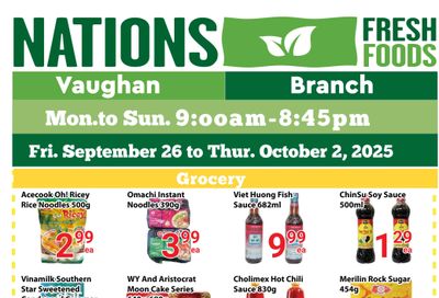 Nations Fresh Foods (Vaughan) Flyer September 26 to October 2