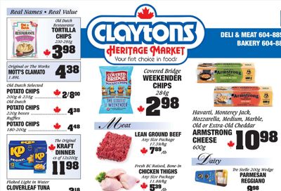 Claytons Heritage Market Flyer September 26 to October 2