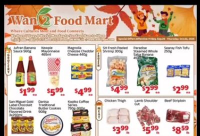 Wan 2 Food Mart Flyer September 26 to October 2