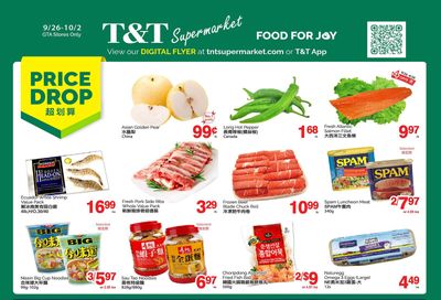 T&T Supermarket (GTA) Flyer September 26 to October 2