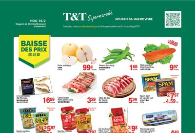 T&T Supermarket (QC) Flyer September 26 to October 2 T&T Supermarket (QC) Flyer September 26 to October 2