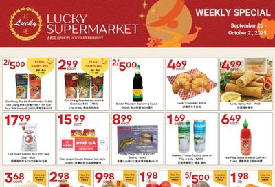 Lucky Supermarket (Edmonton) Flyer September 26 to October 2